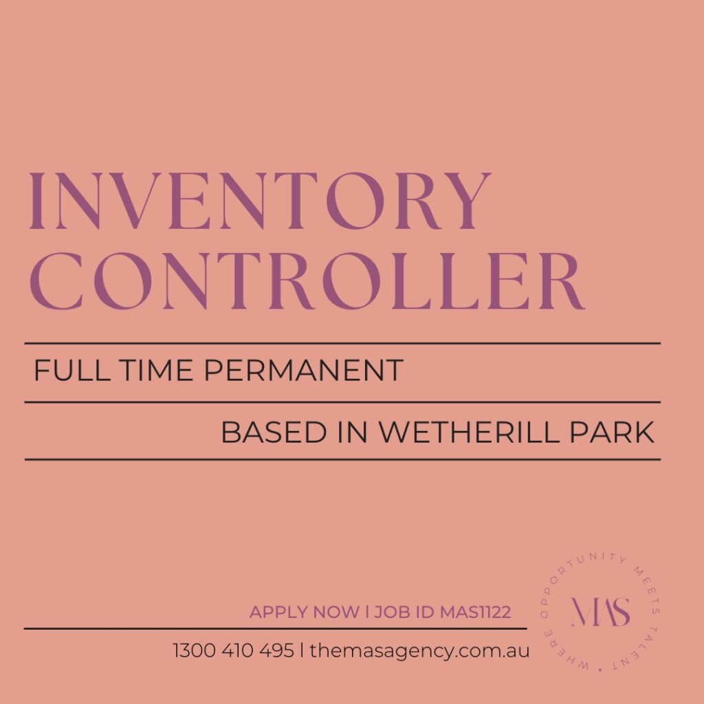 Image presents Inventory Controller Jobs Wetherill Park